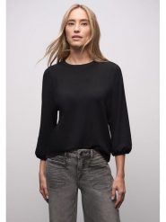 Street One Koszulka w kolorze czarnym rozmiar: 34. Czarne t-shirty damskie Street One, bez wzorów, bez kołnierzyka. Za 100.04 zł.