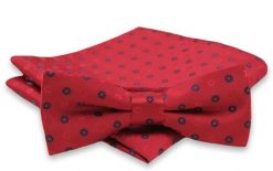 Elegancka Mucha Męska - Alties - Czerwona w Groszki. Czerwone krawaty i muchy męskie Alties, bez wzorów, eleganckie. Za 54.00 zł.