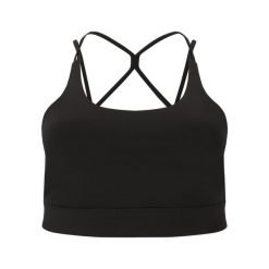 Biustonosz dla kobiet Q Sportswear Thalia. Czarne biustonosze sportowe damskie ENDURANCE Q, bez wzorów. Za 152.00 zł.