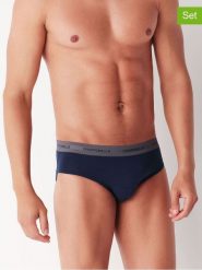 COTONELLA Slipy (2 pary) w kolorze granatowym rozmiar: XL. Niebieskie slipki męskie Cotonella, bez wzorów. Za 26.99 zł.