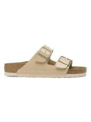Birkenstock Klapki "Arizona" w kolorze beżowym rozmiar: 40. Brązowe klapki damskie Birkenstock, bez wzorów, bez obcasa. Za 354.94 zł.