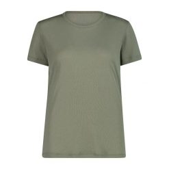 Koszulka techniczna ultralekka damska CMP. Zielone t-shirty damskie CMP, xl, bez wzorów, z materiału, bez kołnierzyka. Za 182.50 zł.