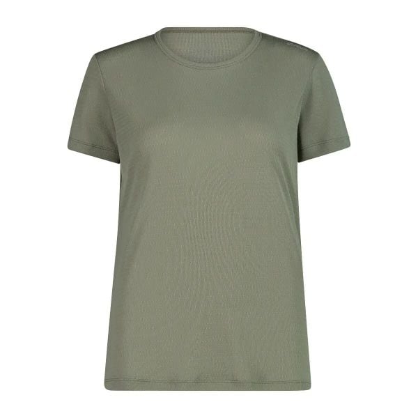 Koszulka techniczna ultralekka damska CMP. Zielone t-shirty damskie CMP, xl, bez wzorów, z materiału, bez kołnierzyka. Za 182.50 zł.