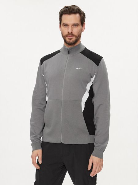 Boss Bluza Zotek 50504948 Szary Regular Fit. Szare bluzy bez kaptura męskie Boss, m, z bawełny. Za 629.99 zł.