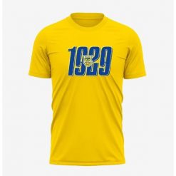 Koszulka Arka Gdynia męska 1929 Herb. Niebieskie t-shirty sportowe męskie NO BRAND, m, z bawełny, bez ramiączek, do piłki nożnej. Za 69.99 zł.