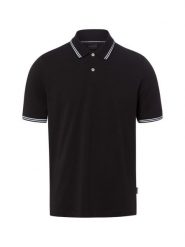 Bugatti koszulka polo Mężczyźni Bawełna (100%) czarny, L. Czarne koszulki polo męskie Bugatti, l, bez wzorów, z bawełny, bez ramiączek. Za 199.95 zł.