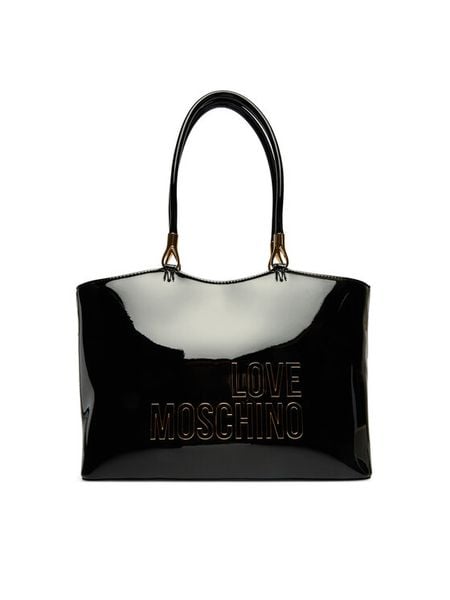 LOVE MOSCHINO Torebka JC4247PP0OKE100A Czarny. Czarne torebki klasyczne damskie Love Moschino, bez wzorów, ze skóry, bez dodatków. Za 940.99 zł.