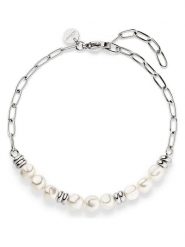 S.Oliver Bransoletka z elementami ozdobnymi rozmiar: onesize. Szare bransoletki damskie S.Oliver, ze stali. Za 86.99 zł.