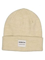 MOSS COPENHAGEN Czapka "Mojo" w kolorze beżowym rozmiar: onesize. Brązowe czapki zimowe damskie MOSS COPENHAGEN, prążkowane. Za 86.99 zł.