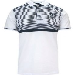 Koszulka POLO, Biało-Granatowa w Paski, Krótki Rękaw, Męska, z Nadrukiem. Niebieskie koszulki polo męskie Porthal, m, bez wzorów, z bawełny, bez ramiączek. Za 145.00 zł.