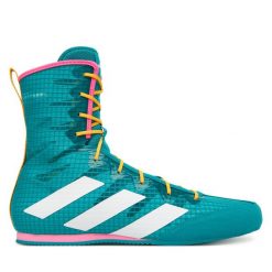 Buty bokserskie adidas. Zielone buty sportowe na co dzień męskie Adidas, bez zapięcia. Za 409.99 zł.