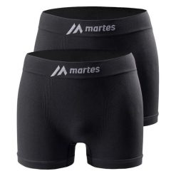 Bokserki Męskie Marevo (zestaw 2 Sztuk). Czarne bokserki męskie MARTES ESSENTIALS, bez wzorów, z elastanu. Za 38.99 zł.