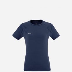 Koszulka damska z krótkim rękawem Millet Fusion active fit Polartec Power Dry. Niebieskie topy sportowe damskie Millet, s, bez wzorów, bez ramiączek. W wyprzedaży za 139.00 zł.