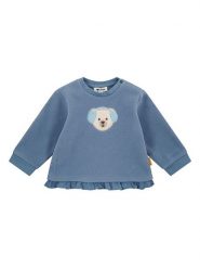 Steiff Bluza w kolorze niebieskim rozmiar: 80. Niebieskie bluzy i bluzki niemowlęce Steiff, bez wzorów, bez ramiączek, bez kaptura. Za 95.92 zł.