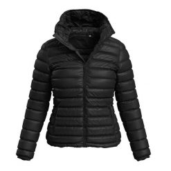 Kurtka Ocieplana Damska Lux. Czarne kurtki damskie Stedman, s, bez wzorów, z puchu, bez kaptura. Za 320.99 zł.