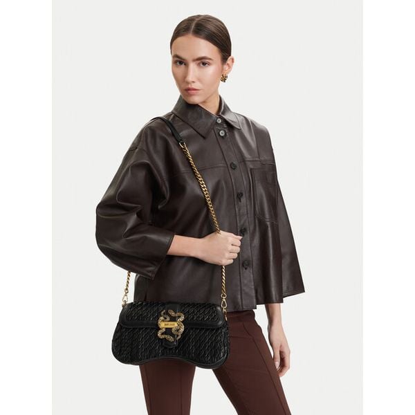 Torebka Just Cavalli. Czarne torebki klasyczne damskie Just Cavalli, bez wzorów, bez dodatków. Za 599.99 zł.