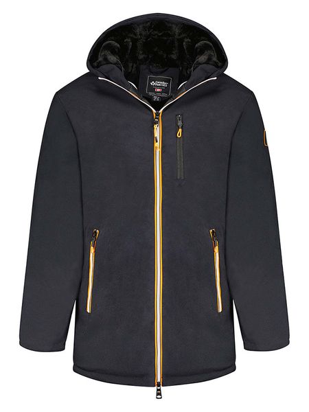 Canadian Peak Parka "Cassimineak" w kolorze granatowym rozmiar: L. Niebieskie parki męskie Canadian Peak, l, z aplikacjami. Za 274.75 zł.