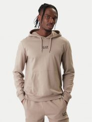 EA7 Emporio Armani Bluza 8NPM32 PJVRZ U6167 Beżowy Regular Fit. Brązowe bluzy bez kaptura męskie EA7 Emporio Armani, m, z bawełny. Za 459.99 zł.