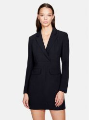 Sisley Sukienka codzienna 4O87LV04J Czarny Regular Fit. Czarne sukienki damskie SISLEY, na co dzień, bez wzorów, z syntetyku, bez kołnierzyka, bez ramiączek, proste. Za 699.99 zł.