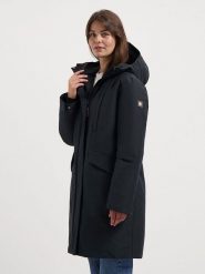 TRAVELIN' Płaszcz zimowy w kolorze antracytowo-czarnym rozmiar: XXL. Czarne płaszcze damskie Travelin', na zimę, xxl, bez wzorów, z puchu. Za 545.19 zł.