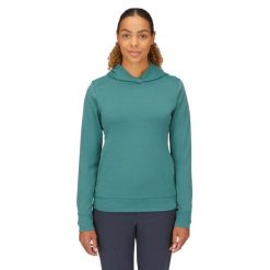 Bluza damska Rab Centrum Hoody. Zielone bluzy bez kaptura damskie RAB. Za 299.99 zł.