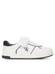 Calvin Klein Sneakersy V1X9-83148-1355 S Biały. Białe buty sportowe chłopięce CALVIN KLEIN, ze skóry, bez zapięcia. Za 289.99 zł.