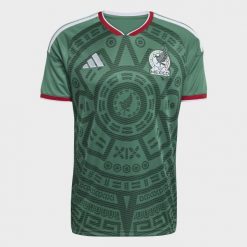 Koszulka domowa Meksyk 26. Zielone t-shirty sportowe męskie Adidas, bez ramiączek, do piłki nożnej, climacool (adidas). Za 439.00 zł.