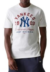 T-Shirt New Era Mlb Wrdmrk Reg Tee Neyyan Ofw Dorośli. Brązowe t-shirty męskie New Era, m, bez wzorów, z bawełny, bez kołnierzyka. Za 126.00 zł.