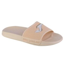 Klapki damskie Joma Island 2325. Brązowe klapki damskie Joma, bez wzorów, z materiału, bez obcasa. Za 49.99 zł.