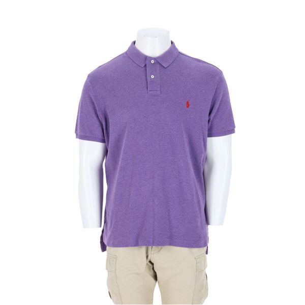 Męska koszulka polo z krótkim rękawem Violet. Fioletowe koszulki polo męskie Ralph Lauren, l, bez wzorów, bez ramiączek. Za 114.98 zł.