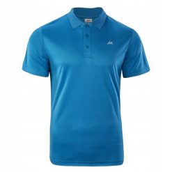 Koszulka Polo Męska Nodim. Niebieskie koszulki polo męskie MARTES ESSENTIALS, l, bez wzorów, z materiału, bez ramiączek. Za 48.99 zł.