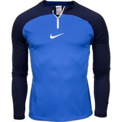 Bluza treningowa męska Nike NK Dri-FIT Academy Drill Top K. Niebieskie bluzy bez kaptura męskie Nike, bez wzorów, sportowe, bez kołnierzyka, bez ramiączek. Za 160.00 zł.