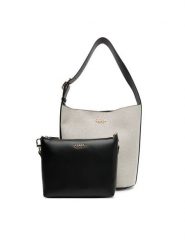 Guess Torebka HWAG96 62040 Beżowy. Brązowe torebki klasyczne damskie Guess, z aplikacjami, z materiału, bez dodatków. Za 409.99 zł.