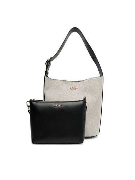 Guess Torebka HWAG96 62040 Beżowy. Brązowe torebki klasyczne damskie Guess, z aplikacjami, z materiału, bez dodatków. Za 449.99 zł.