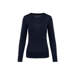 Suprima sweter z okrągłym dekoltem dla kobiet Kariban Premium. Czarne swetry klasyczne damskie KARIBAN, na zimę, z bawełny, bez kołnierzyka. Za 204.50 zł.