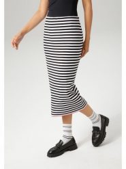 Aniston Spódnica w kolorze czarno-białym rozmiar: 36. Białe spódniczki damskie Aniston, bez wzorów, z podwyższonym stanem, midi. Za 48.05 zł.