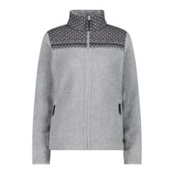 Bluza damska turystyczna CMP 34J0486. Szare bluzy bez kaptura damskie CMP, m, z materiału. Za 381.30 zł.