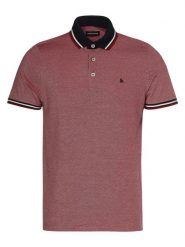 Jack & Jones koszulka polo Mężczyźni Bawełna czerwony, M. Czerwone koszulki polo męskie Jack & Jones, m, bez wzorów, z bawełny, bez ramiączek. Za 149.95 zł.