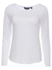 Regatta Koszulka "Lakeisha" w kolorze białym rozmiar: 42. Białe bluzki damskie Regatta, bez wzorów, bez kołnierzyka, bez ramiączek. Za 47.95 zł.