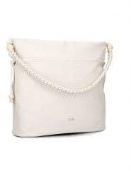 Zwei Shopper bag "Perla PE140" w kolorze białym - 41 x 31 x 16 cm rozmiar: onesize. Białe shopper bag damskie Zwei, bez wzorów, z materiału, na ramię, bez dodatków. Za 188.40 zł.