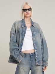 G-Star Kurtka dżinsowa w kolorze błękitnym rozmiar: M. Niebieskie kurtki damskie G-Star, m, bez wzorów, z bawełny, bez kaptura. Za 235.50 zł.