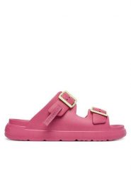 D.Franklin Sandały Vibe Foam 2 DFSH413005 Różowy. Czerwone sandały damskie D.Franklin, bez wzorów, z syntetyku, bez obcasa, na płaskiej podeszwie. Za 169.99 zł.