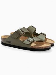 BACKSUN Klapki "Bali" w kolorze khaki rozmiar: 42. Brązowe klapki i japonki męskie Backsun. Za 180.91 zł.