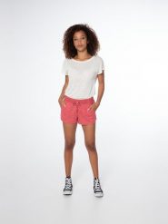 Spodenki damskie Protest PRTFLOWERY shorts. Czerwone szorty damskie Protest, bez wzorów, z materiału. Za 139.90 zł.