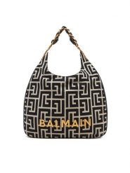 Balmain Torebka DN0BT929TJQX Czarny. Czarne torebki klasyczne damskie Balmain, bez wzorów, z materiału, bez dodatków. Za 9,019.00 zł.