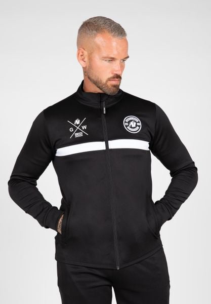 Vernon Kurtka dresowa - Czarny. Czarne kurtki męskie GORILLA WEAR, l, bez wzorów, z dresówki, bez kaptura. Za 301.00 zł.