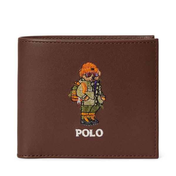 Portfel Polo Ralph Lauren. Brązowe portfele męskie Polo Ralph Lauren, bez wzorów. Za 819.99 zł.