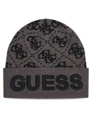 Guess Czapka AM9695 POL01 Czarny. Czarne czapki zimowe damskie Guess, z nylonu. Za 154.99 zł.