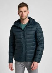 LEE MĘSKA KURTKA ZIMOWA LEE PUFFER JACKET CHARCOAL 112355704. Szare kurtki męskie Lee, na zimę, m, bez wzorów, bez kaptura. Za 299.99 zł.