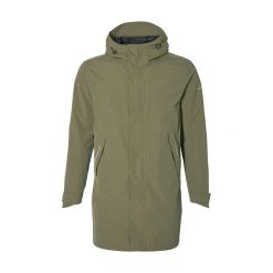 Wodoodporna parka Basil mosse. Zielone parki męskie BASIL, m, z aplikacjami. Za 488.90 zł.